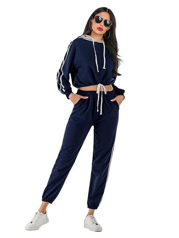 Women's Hooded Sportswear Suit