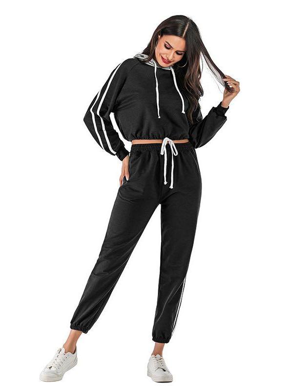 Women's Hooded Sportswear Suit