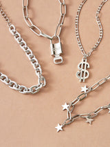 4pcs Star Tassel & Dollar Charm Necklace