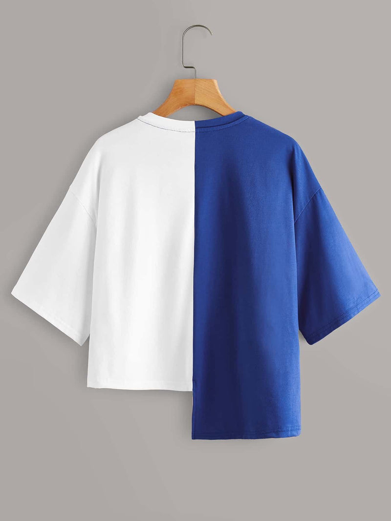 Colorblock Namdoze Graphic Step-Hem Tee