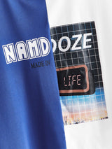 Colorblock Namdoze Graphic Step-Hem Tee