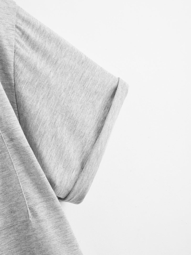 Plus Pocket Detail Curved Hem Tee