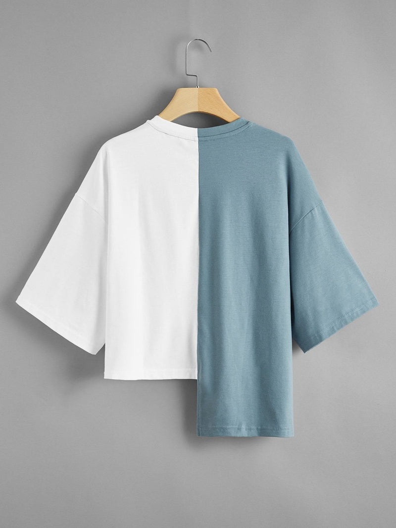 Colorblock Namdoze Graphic Step-Hem Tee