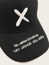 Women Slogan Embroidery Baseball Cap