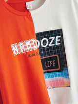 Colorblock Namdoze Graphic Step-Hem Tee