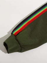 Rainbow Striped Tape Side Pullover