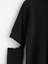Crewneck Front Pocket Sweater with Detachable Sleeves