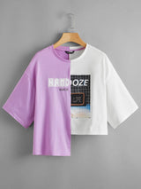 Colorblock Namdoze Graphic Step-Hem Tee