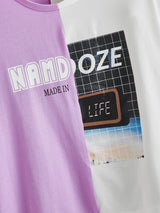 Colorblock Namdoze Graphic Step-Hem Tee