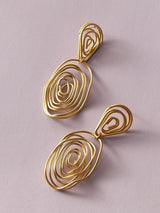 1pair Line Twist Drop Earrings - INS | Online Fashion Free Shipping Clothing, Dresses, Tops, Shoes