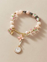 1pc Flower Charm Beaded Bracelet - INS | Online Fashion Free Shipping Clothing, Dresses, Tops, Shoes