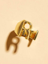 1pc Letter Decor Cuff Ring - INS | Online Fashion Free Shipping Clothing, Dresses, Tops, Shoes
