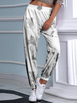 Women Tie-dyed Print Loose Casual Pants