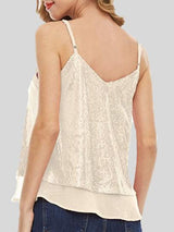 Fashion Sequined V-neck Sleeveless Vest