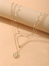 3pcs Sun Charm Necklace - INS | Online Fashion Free Shipping Clothing, Dresses, Tops, Shoes