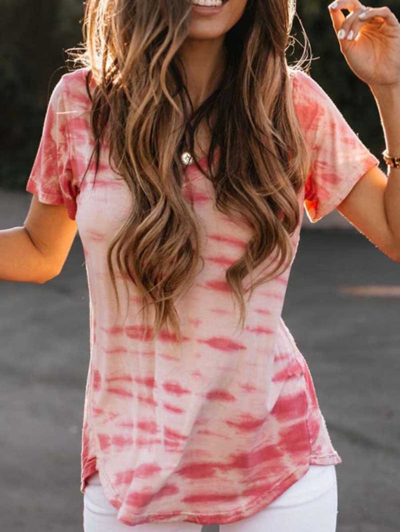 Tie Dye V Neck Classic T-Shirt