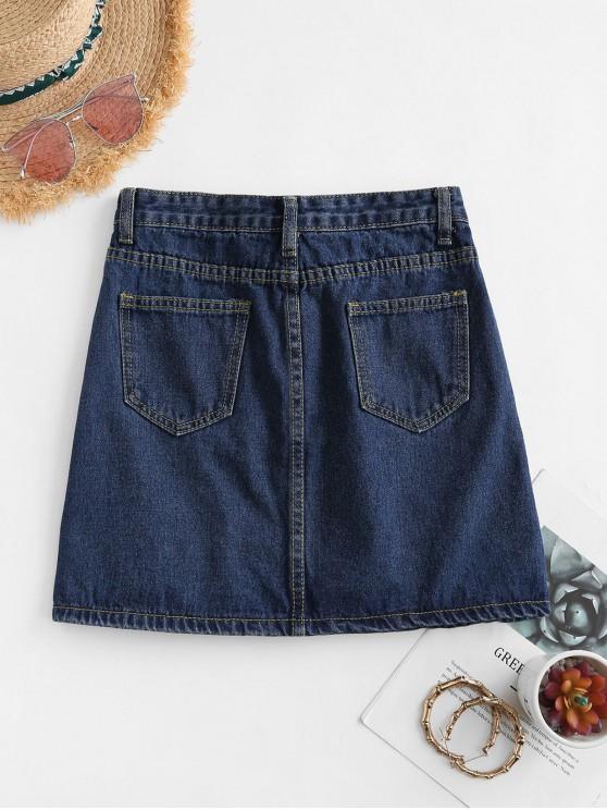 A Line Denim Skirt - INS | Online Fashion Free Shipping Clothing, Dresses, Tops, Shoes