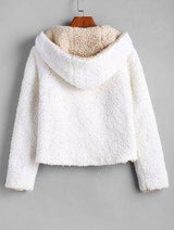 Alexis Ricecakes Hooded Reversible Teddy Coat - Coats & Jackets - INS | Online Fashion Free Shipping Clothing, Dresses, Tops, Shoes - 05/03/2021 - 2XL - Color_White