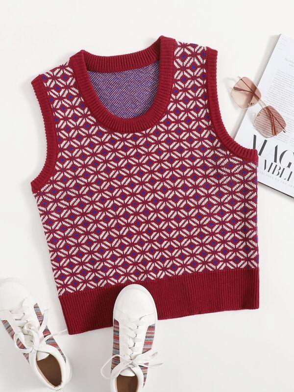 Argyle Pattern Sweater Vest - INS | Online Fashion Free Shipping Clothing, Dresses, Tops, Shoes