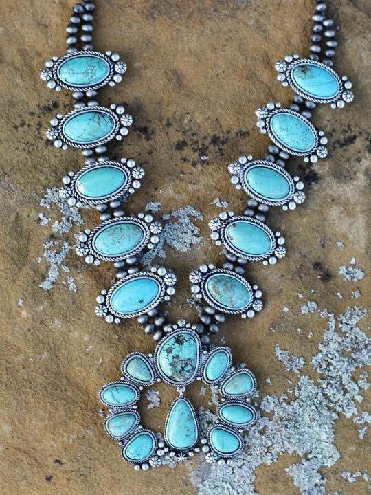 AUTHENTIC TURQUOISE STONE - ORION NECKLACE - INS | Online Fashion Free Shipping Clothing, Dresses, Tops, Shoes