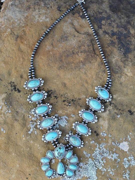 AUTHENTIC TURQUOISE STONE - ORION NECKLACE - INS | Online Fashion Free Shipping Clothing, Dresses, Tops, Shoes