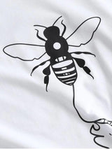 Basic Insect Graphic Tee - INS | Online Fashion Free Shipping Clothing, Dresses, Tops, Shoes