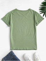 Basic Insect Graphic Tee - INS | Online Fashion Free Shipping Clothing, Dresses, Tops, Shoes