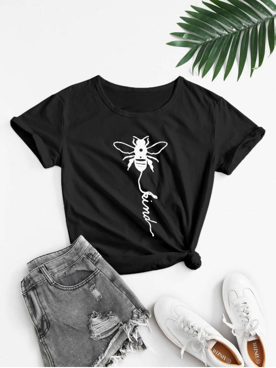 Basic Insect Graphic Tee - INS | Online Fashion Free Shipping Clothing, Dresses, Tops, Shoes