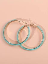 Beaded Hoop Earrings - INS | Online Fashion Free Shipping Clothing, Dresses, Tops, Shoes