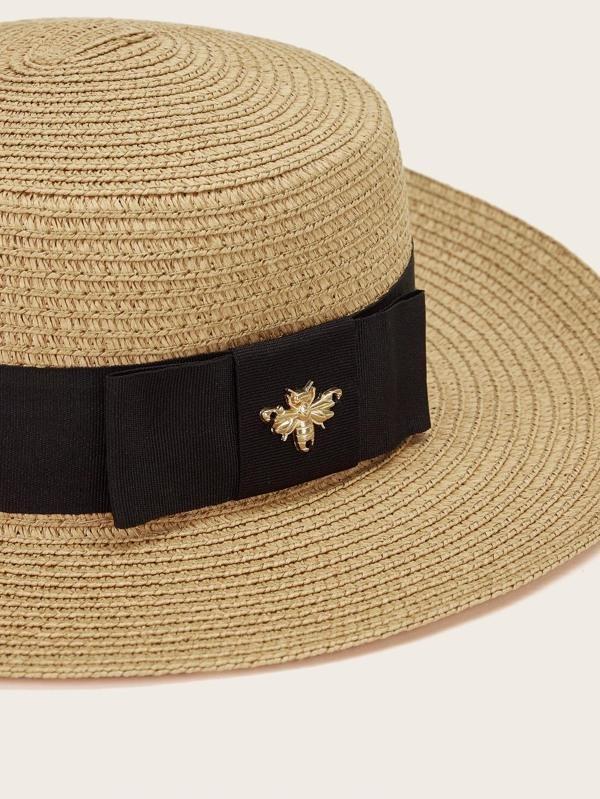 Bee Decor Straw Hat - INS | Online Fashion Free Shipping Clothing, Dresses, Tops, Shoes