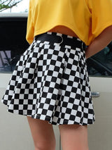 Black And White Plaid Print Bust Slim Short Skirt - Skirts - INS | Online Fashion Free Shipping Clothing, Dresses, Tops, Shoes - 14/05/2021 - 140521 - Category_Skirts
