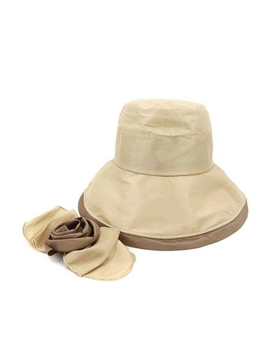 Bowknot Wide Brim Bucket Hat - INS | Online Fashion Free Shipping Clothing, Dresses, Tops, Shoes