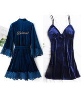 Bridesmaid Gift Party Satin Robes - Robes - INS | Online Fashion Free Shipping Clothing, Dresses, Tops, Shoes - 03/02/2021 - 2XL - Blue