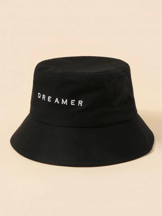 Brief Embroidery Dreamer Bucket Hat - INS | Online Fashion Free Shipping Clothing, Dresses, Tops, Shoes