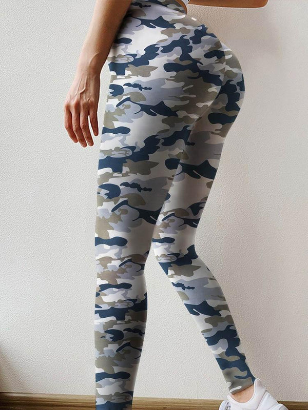 Butt Lifting Camouflage Print High Waist Yoga Pants Tummy Control Booty Leggings - Leggings - INS | Online Fashion Free Shipping Clothing, Dresses, Tops, Shoes - 04/05/2021 - Color_Camoflage - LEG210504018