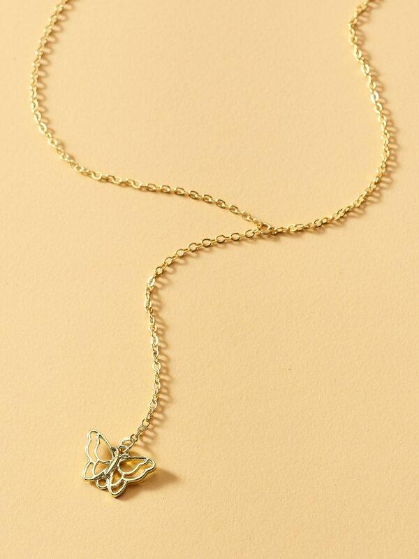 Butterfly Charm Y-lariat Necklace - INS | Online Fashion Free Shipping Clothing, Dresses, Tops, Shoes