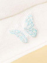 Butterfly Embroidered Beanie - INS | Online Fashion Free Shipping Clothing, Dresses, Tops, Shoes