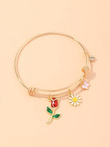 Butterfly & Flower Charm Bracelet - INS | Online Fashion Free Shipping Clothing, Dresses, Tops, Shoes