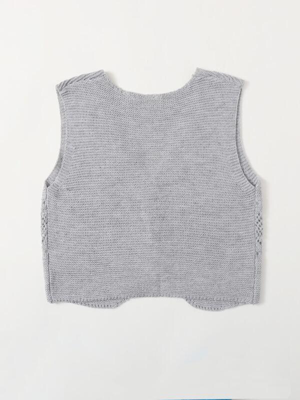 Button Front Vest Cardigan - INS | Online Fashion Free Shipping Clothing, Dresses, Tops, Shoes