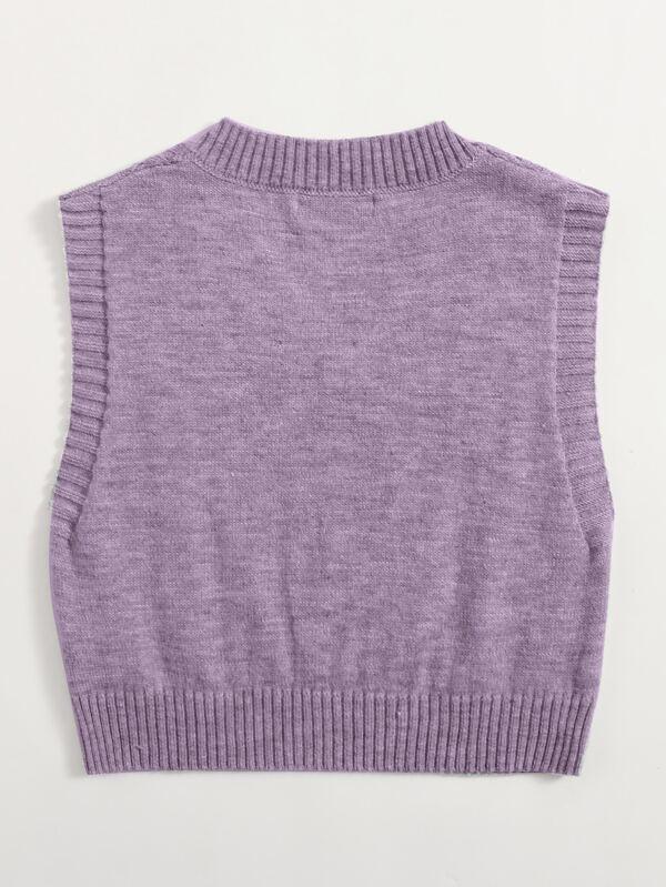 Cable Knit Sweater Vest - INS | Online Fashion Free Shipping Clothing, Dresses, Tops, Shoes