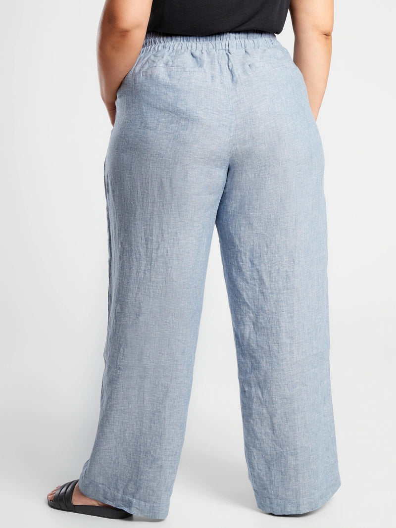 Cabo Linen Wide Leg Pant - Jeans - INS | Online Fashion Free Shipping Clothing, Dresses, Tops, Shoes - 19/04/2021 - Autumn - Category_Jeans