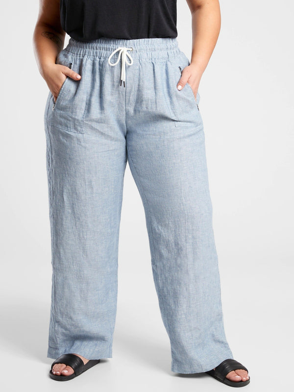 Cabo Linen Wide Leg Pant - Jeans - INS | Online Fashion Free Shipping Clothing, Dresses, Tops, Shoes - 19/04/2021 - Autumn - Category_Jeans