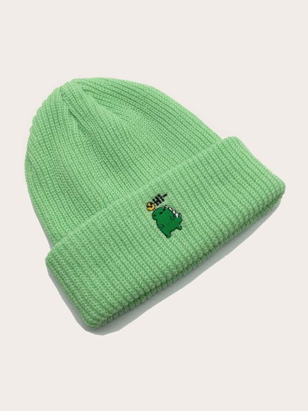 Cartoon Embroidered Beanie - INS | Online Fashion Free Shipping Clothing, Dresses, Tops, Shoes