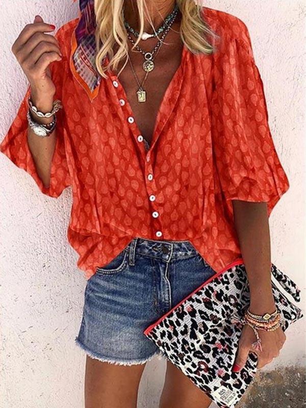 Casual Cardigan Long Sleeve Lapel Loose Buttoned Blouse - Blouses - INS | Online Fashion Free Shipping Clothing, Dresses, Tops, Shoes - 10-20 - 27/07/2021 - BLO2107271280