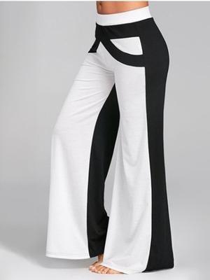 Casual Contrast Long Wide-leg Pants - Pants - INS | Online Fashion Free Shipping Clothing, Dresses, Tops, Shoes - 18/06/2021 - 20-30 - Bottoms