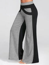 Casual Contrast Long Wide-leg Pants - Pants - INS | Online Fashion Free Shipping Clothing, Dresses, Tops, Shoes - 18/06/2021 - 20-30 - Bottoms