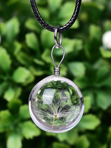 Casual Dandelion Diameter Crystal Necklace - INS | Online Fashion Free Shipping Clothing, Dresses, Tops, Shoes