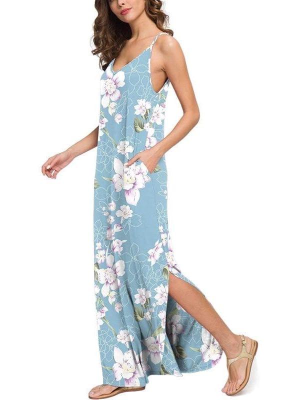 Casual Loose Dress Long Cami Maxi Dresses - INS | Online Fashion Free Shipping Clothing, Dresses, Tops, Shoes