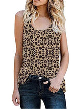 Casual Sleeveless Vest Round Neck Print Blouse - Blouses - INS | Online Fashion Free Shipping Clothing, Dresses, Tops, Shoes - 14/05/2021 - 140521 - Category_Blouses