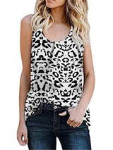 Casual Sleeveless Vest Round Neck Print Blouse - Blouses - INS | Online Fashion Free Shipping Clothing, Dresses, Tops, Shoes - 14/05/2021 - 140521 - Category_Blouses
